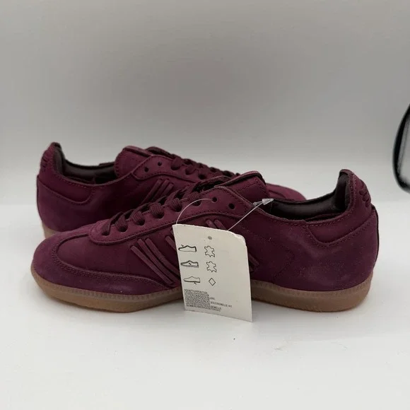 Adidas Samba Deep Hue Pack Shoes Womens 7.5 Burgundy/Maroon Gum Sneakers BY2834 - Picture 3 of 15